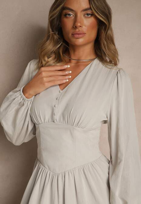 Rochie Ahlite Bej 5