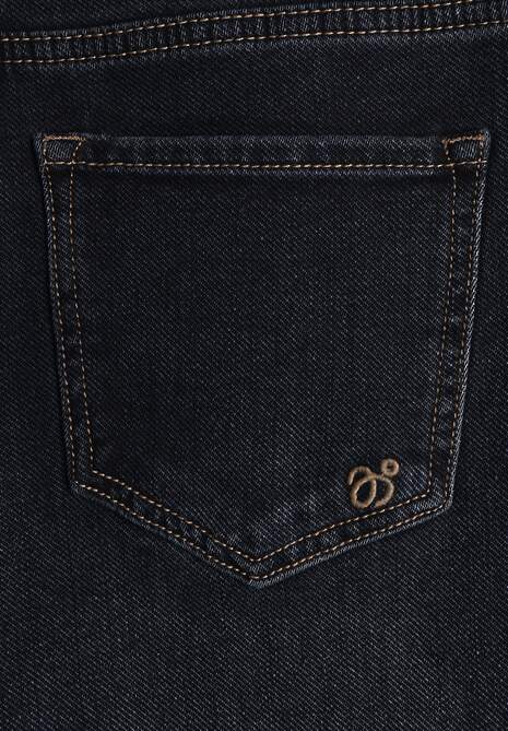 Granatowe Jeansy High Waist Wide Leg z Domieszką Wiskozy Zenisia 6