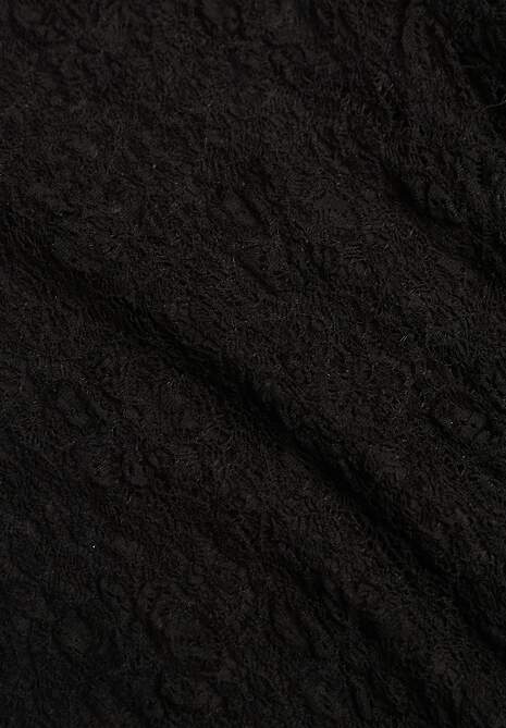 Czarna Koronkowa Sukienka Typu Longsleeve o Dopasowanym Kroju Zenoresa 6