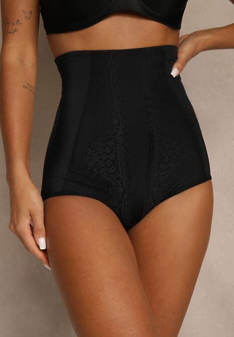 Czarne Majtki Typu Modelujące Azanttia
