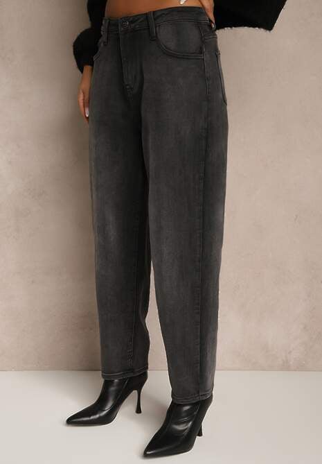 Szare Jeansy Mom Fit High Waist Ralima 4