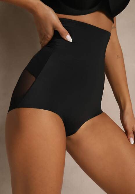 Czarne Modelujące Majtki High Waist Liradeva