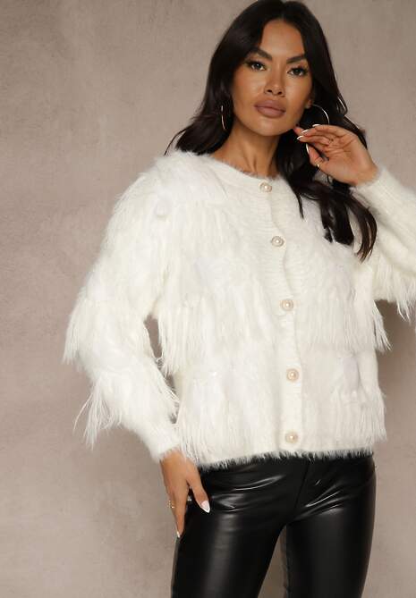 Cardigan Meviatta Bej deschis 4