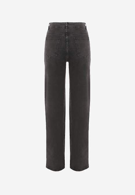 Szare Jeansy Wide Leg High Waist Mevandria 7