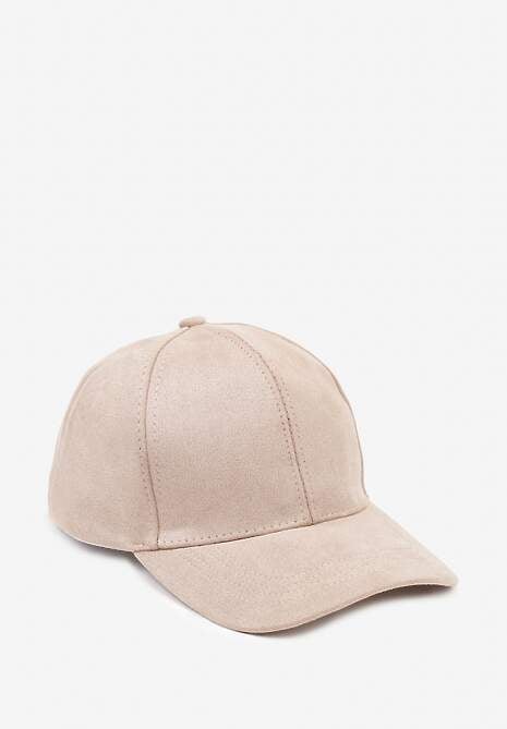 Beżowa Casualowa Czapka z Daszkiem Tuslena