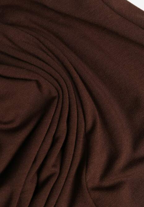 Brązowa Rozkloszowana Sukienka z Bawełny Tusmala 6