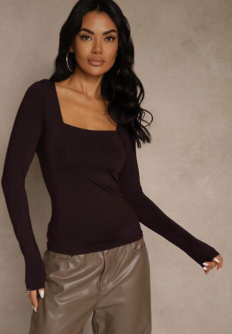 Bordowa Bluzka Selusei 4