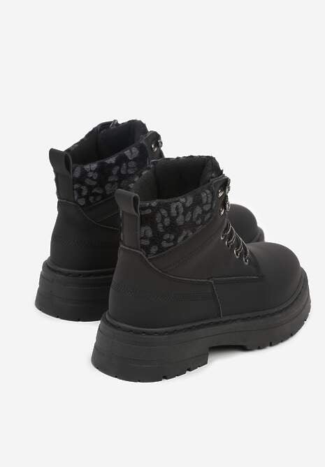 Czarne Trapery ze Wstawkami we Wzór Vetiara 6