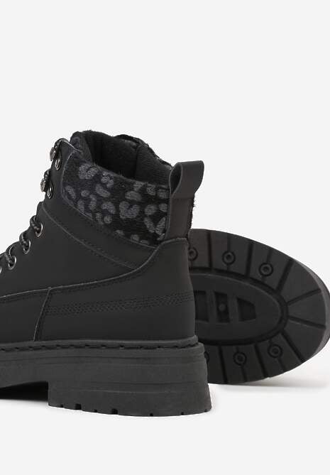 Czarne Trapery ze Wstawkami we Wzór Vetiara 7