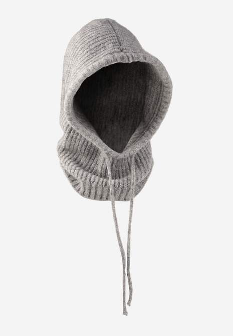 Szara Czapka Balaclava z Wełną i Ściągaczami Linobra
