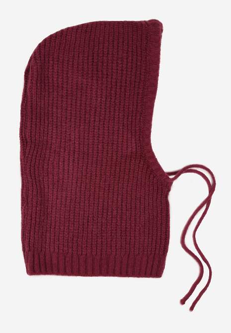 Ciemnofioletowa Czapka Balaclava z Wełną i Ściągaczami Linobra 4