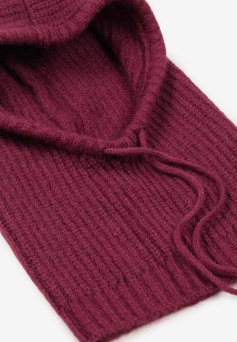 Ciemnofioletowa Czapka Balaclava z Wełną i Ściągaczami Linobra 5