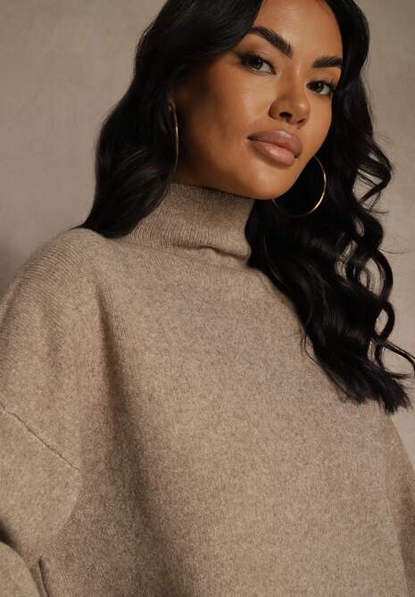 Beżowy Golf Ozdobiony Ściągaczami Wedena 5