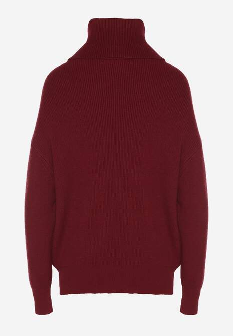 Pulover pe gât Bordo 7