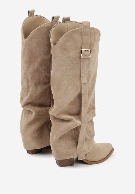Cizme Bej închis 7