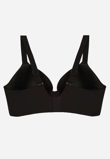 Czarny Klasyczny Biustonosz o Gładkiej Fakturze Adriaros 7