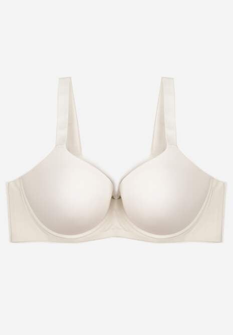 Biały Klasyczny Biustonosz o Gładkiej Fakturze Adriaros