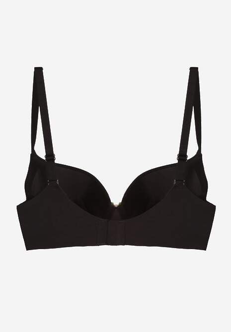 Czarny Gładki Biustonosz z Efektem Push-up Theisithea 7