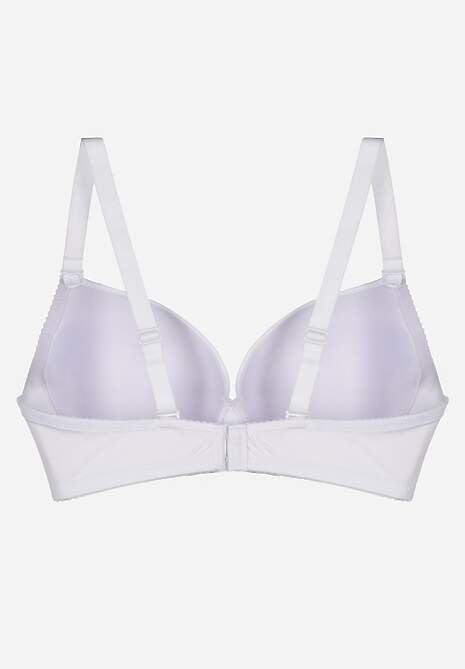 Biały Biustonosz o Gładkim Wykończeniu z Kokardką Phiphise 7