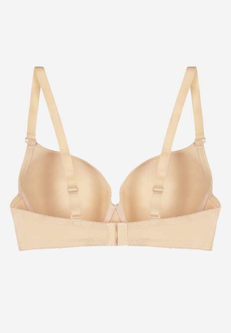 Beżowy Biustonosz o Gładkim Wykończeniu z Kokardką Phiphise 7