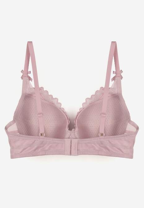 Fioletowy Biustonosz Zdobiony Koronką i Kokardami Morgavia 7