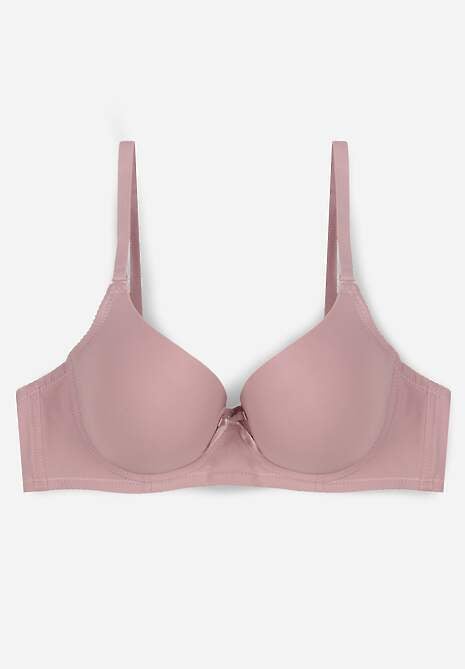 Fioletowy Gładki Biustonosz o Klasycznym Fasonie Arriethia