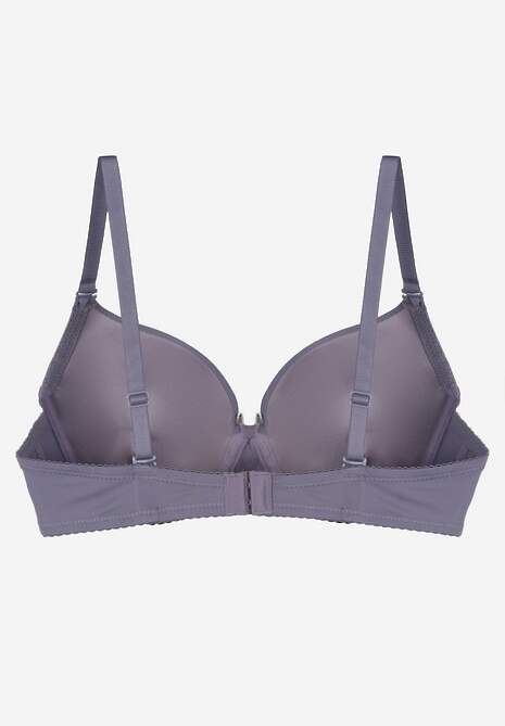 Granatowy Gładki Biustonosz o Klasycznym Fasonie Arriethia 7