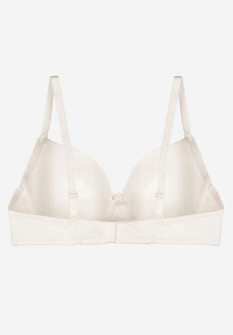 Jasnobeżowy Gładki Biustonosz o Klasycznym Fasonie Arriethia 7