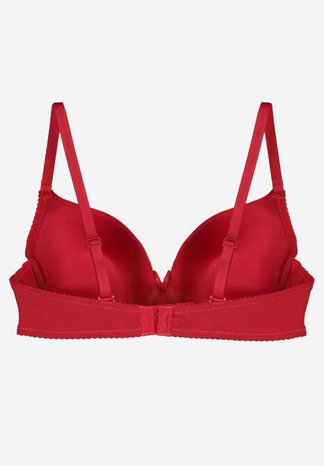 Bordowy Gładki Biustonosz o Klasycznym Fasonie Arriethia 7