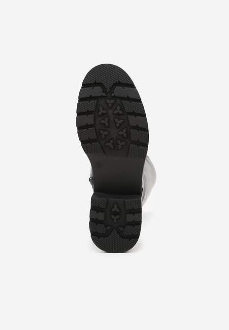 Czarne Kozaki Typu Workery Rhaethe 7