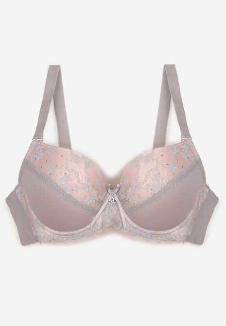 Sutien Himelodia Gri cu roz 6