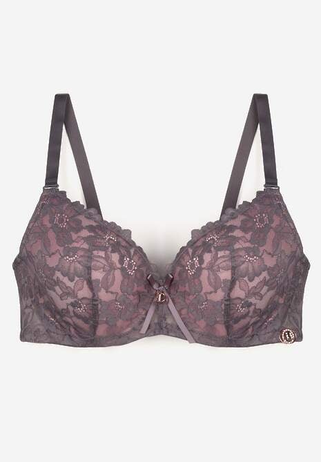 Sutien Aqiany Gri cu roz 5