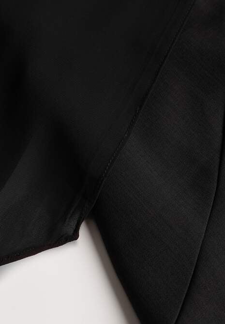 Czarna Wieczorowa Sukienka Bandeau z Dodatkowym Szalem Meridvia 6