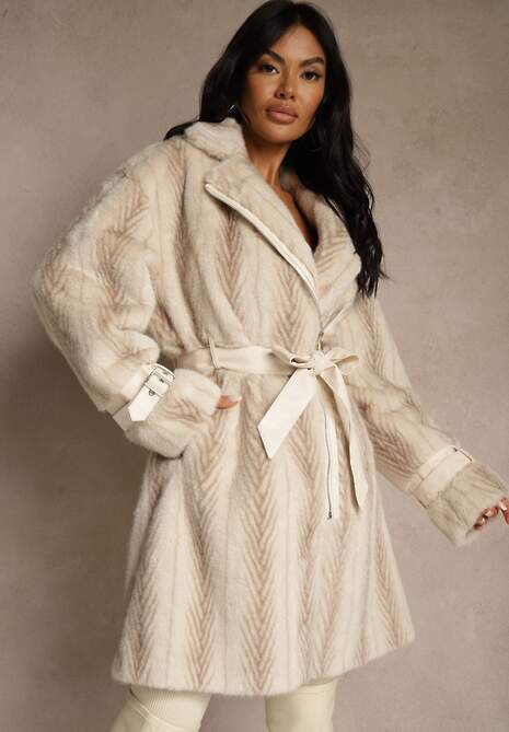 Palton Charysha Bej deschis 4