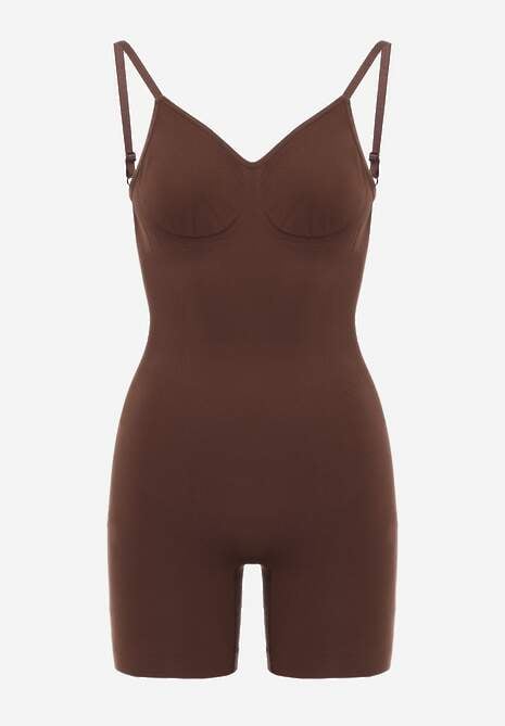 Brązowa Bielizna modelująca Kombinezon z Odkrytymi Plecami Riselles 5