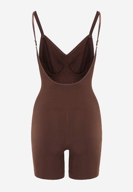 Brązowa Bielizna modelująca Kombinezon z Odkrytymi Plecami Riselles 6