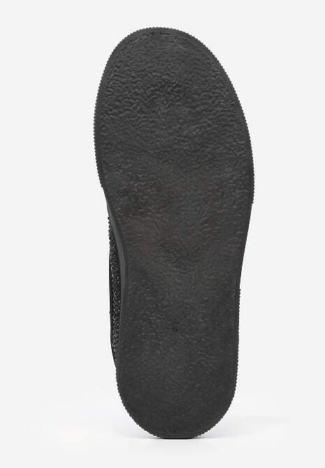 Czarne Sneakersy na Platformie Ozdobione Cyrkoniami Kyllyss 7