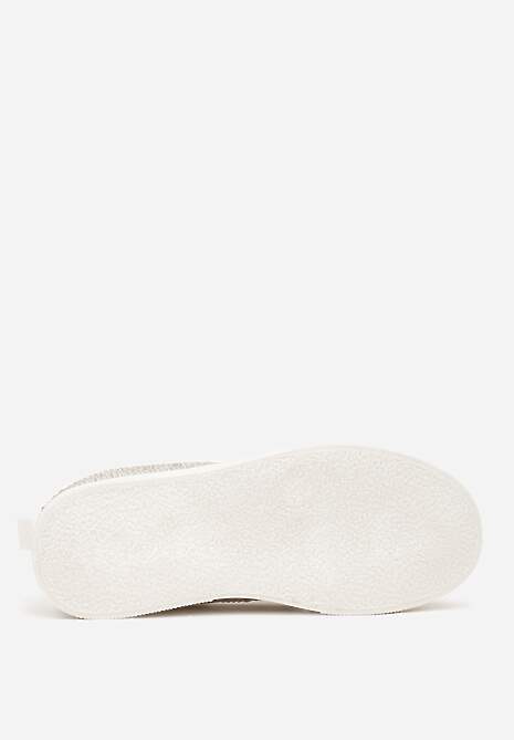 Beżowe Sneakersy na Platformie Ozdobione Cyrkoniami Kyllyss 7