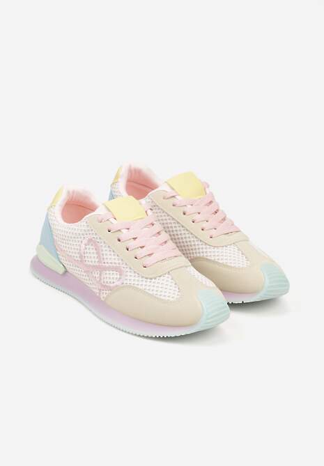 Różowe Sneakersy z Geometrycznym Wzorem Dawnfallow 5