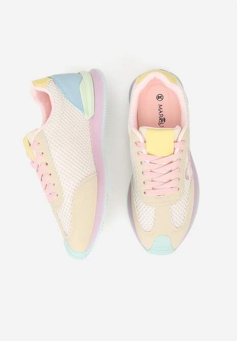 Różowe Sneakersy z Geometrycznym Wzorem Dawnfallow 6