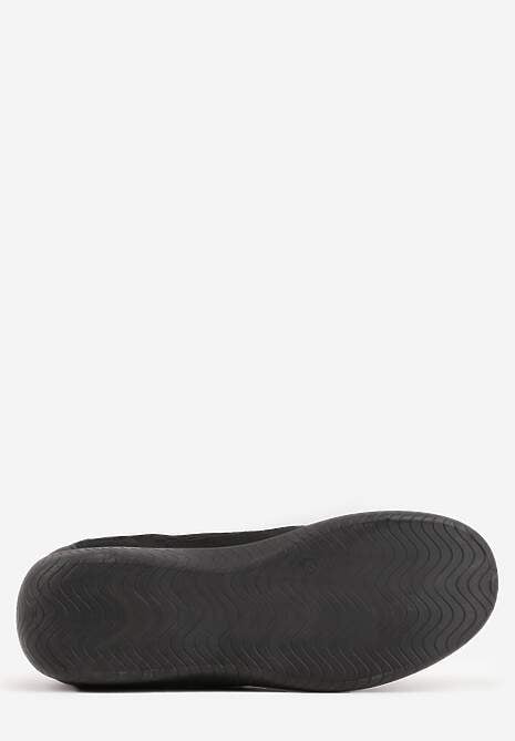 Czarne Sneakersy z Geometrycznym Wzorem Elrineth 7