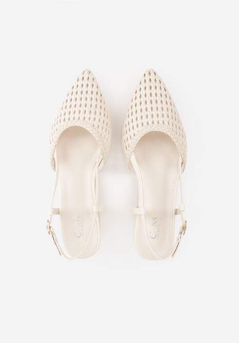 Beżowe Sandały z Plecioną Cholewką Triscan 6