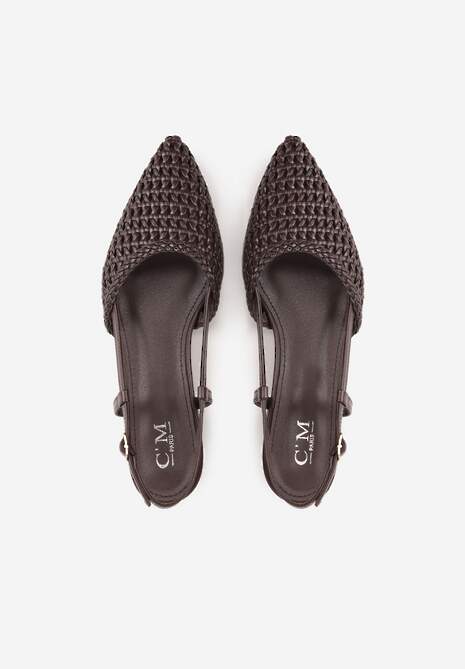 Brązowe Sandały z Plecioną Cholewką Triscan 6