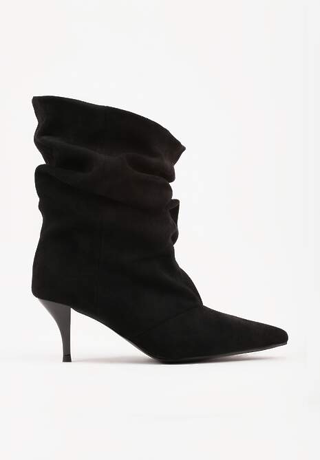 Czarne Botki na Szpilce Typu Slouchy Anitai 4
