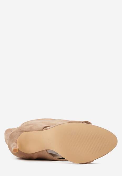 Brązowe Sandały Typu Botki z Metalicznymi Klamrami Zaehlyss 7