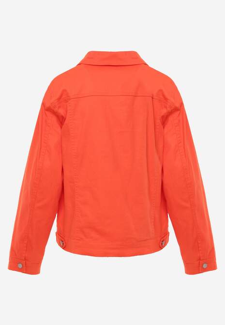 Pomarańczowa Jeansowa Kurtka z Bawełny Perilopei 7