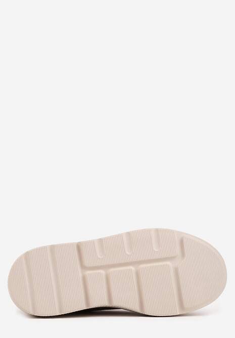 Brązowe Sneakersy na Platformie z Naturalnego Zamszu Latavesa 7