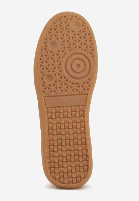 Brązowe Zamszowe Sneakersy z Wkładką ze Skóry Naturalnej w Stylu Tenisówek Adredine 7