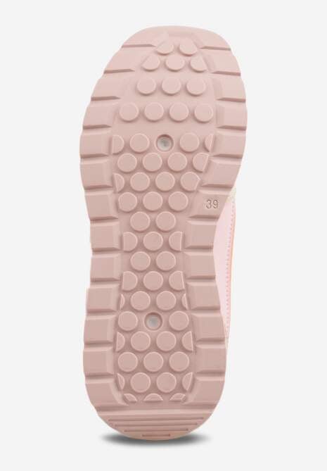 Beżowe Sneakersy z Siateczką i Modnymi Wstawkami Corona 7