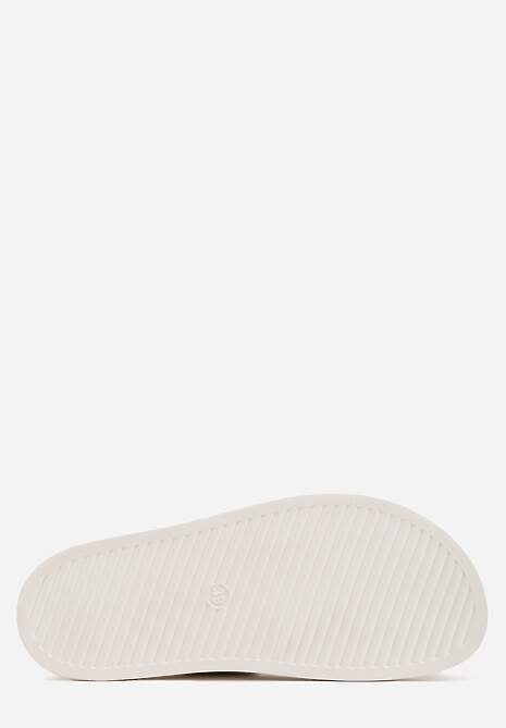 Białe Klapki z Metalicznymi Klamrami Eudare 7